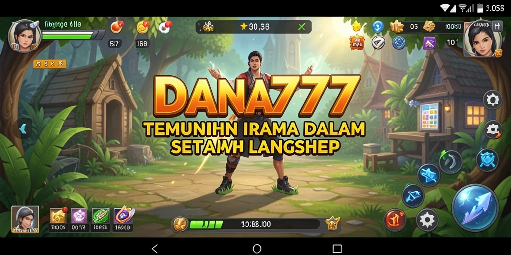 Tampilan gameplay menarik dari DANA777 dengan berbagai pilihan lagu.