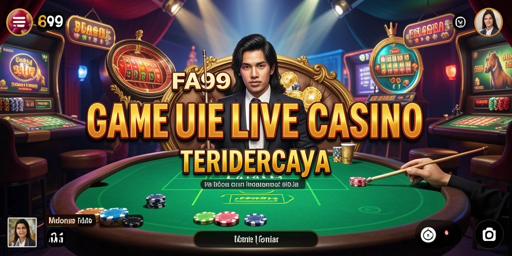 Tampilan gameplay Live Casino yang mendebarkan dan interaktif.