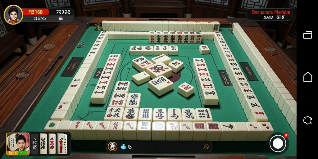 Tampilan gameplay Mahjong yang menarik di FB168.