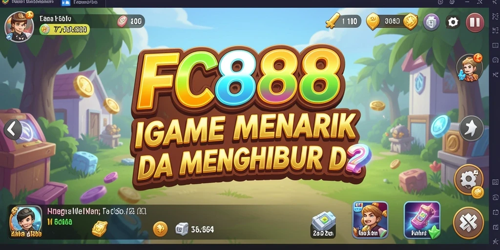Screenshot utama FC888 menampilkan karakter dalam aksi Idle yang menarik.