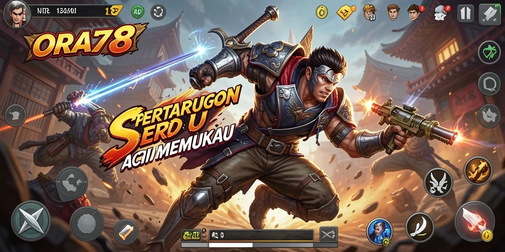Tampilan gameplay memukau dalam pertarungan seru di ORA78.