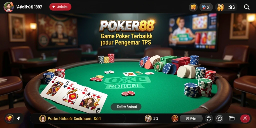 Tampilan gameplay POKER88 yang mendebarkan dan menambah keseruan.