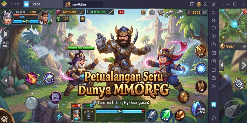 Tampilan gameplay mendebarkan dari RICIS77 yang membawa pemain ke dunia fantasi.