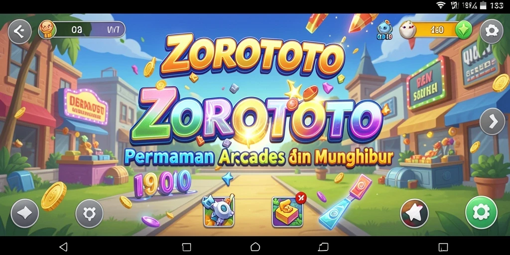 Tampilan gameplay ZOROTOTO yang menarik dan penuh warna.